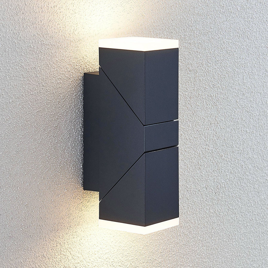 LED utevegglampe Sally justerbar antrasitt forfra