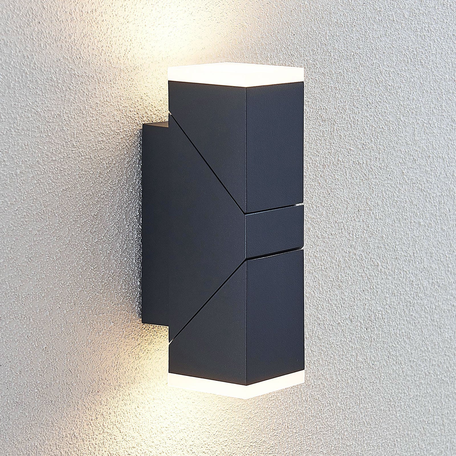 LED utevegglampe Sally justerbar antrasitt forfra