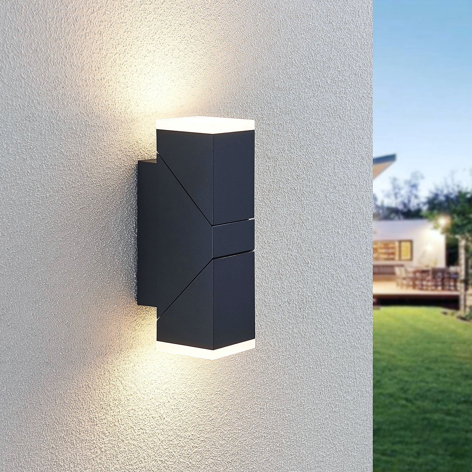 LED utevegglampe Sally justerbar antrasitt bakside