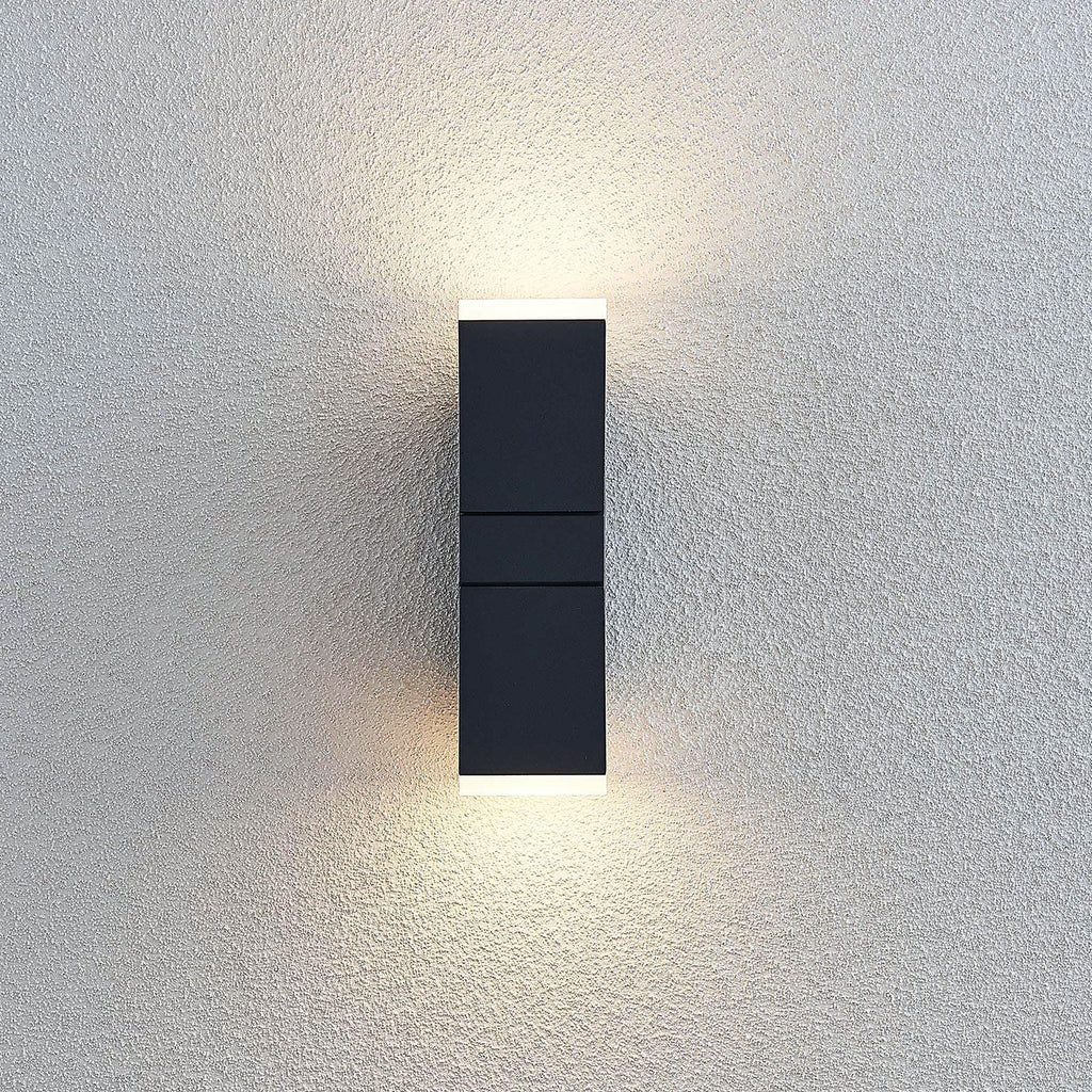 LED utevegglampe Sally justerbar antrasitt sideprofil