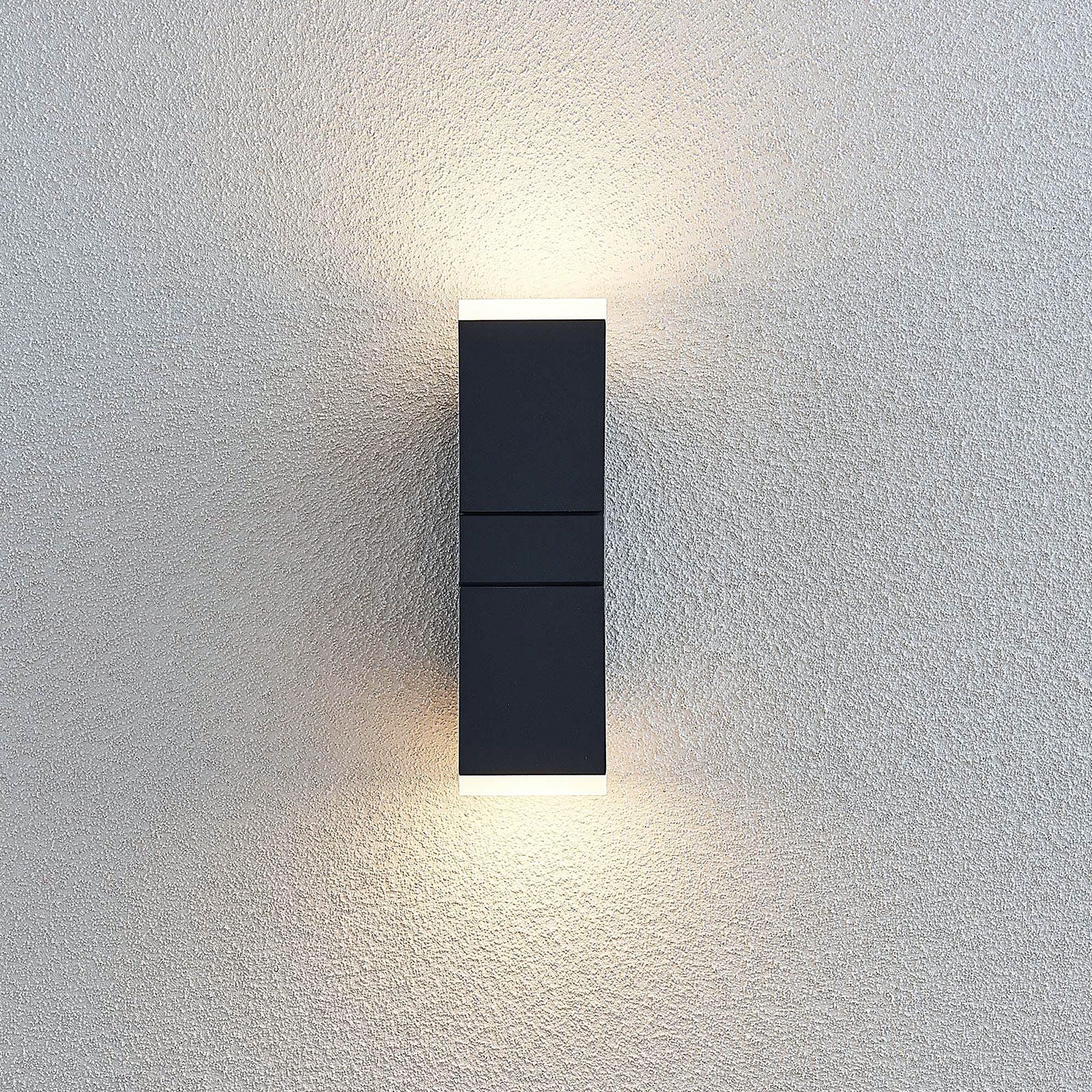 LED utevegglampe Sally justerbar antrasitt sideprofil