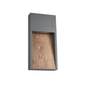 LED utevegglampe SALMON treoptikk aluminium 33 cm forfra