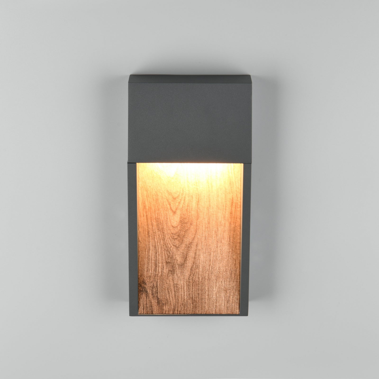 LED utevegglampe SALMON treoptikk aluminium 33 cm montert