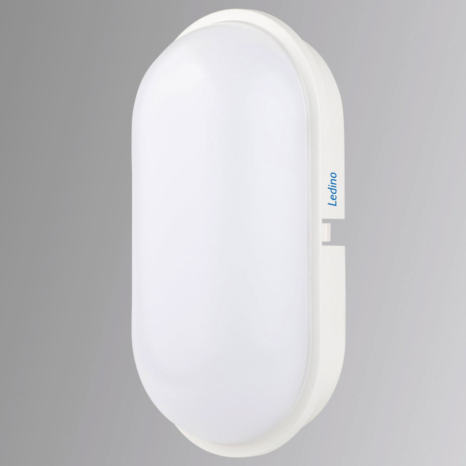 LED utevegglampe Schwabing XXL oval hvit bakside