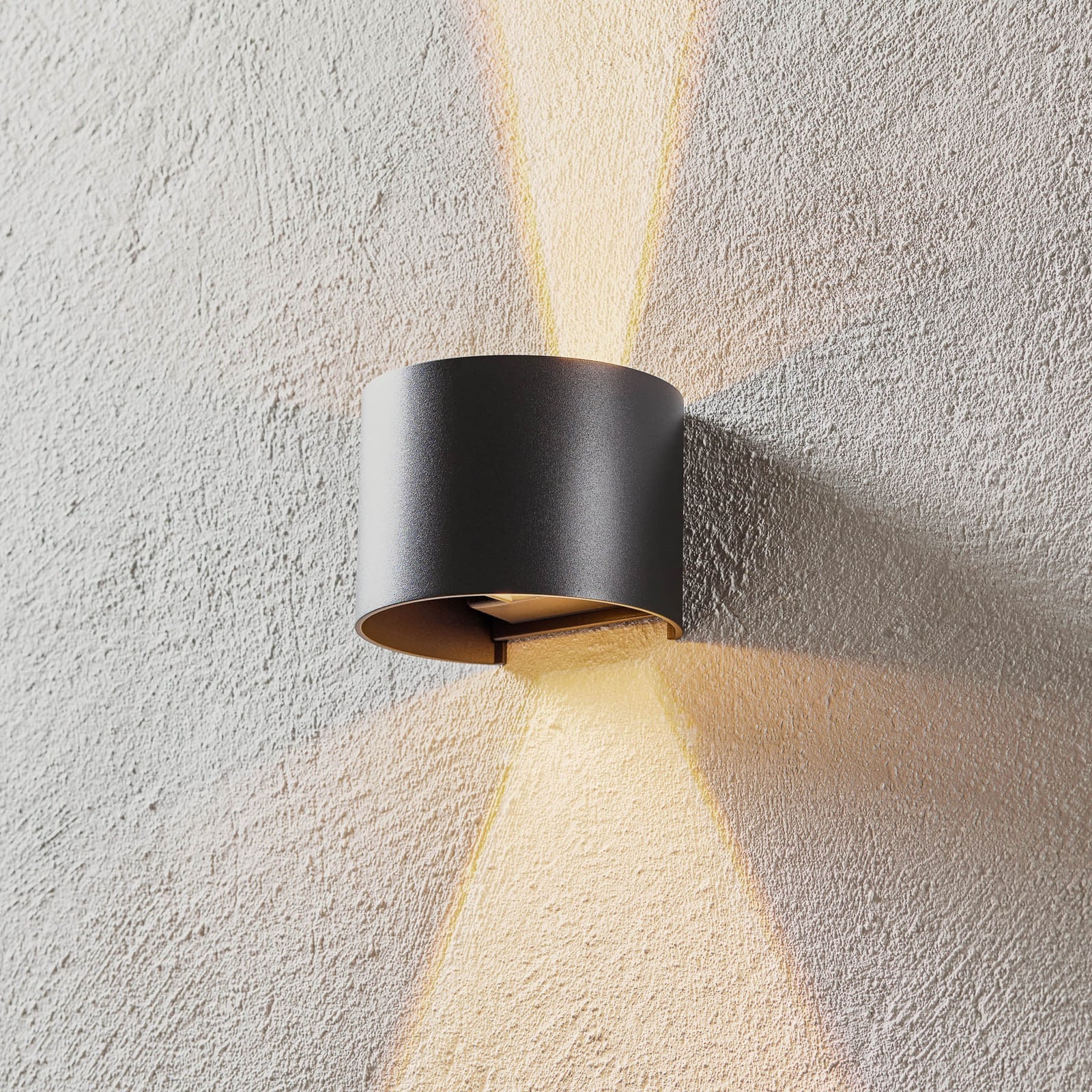 LED utevegglampe Scotty justerbar spredningsvinkel antrasitt IP54 forfra