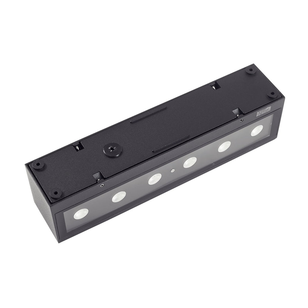 LED utevegglampe Selim svart matt 30 cm detalj glass