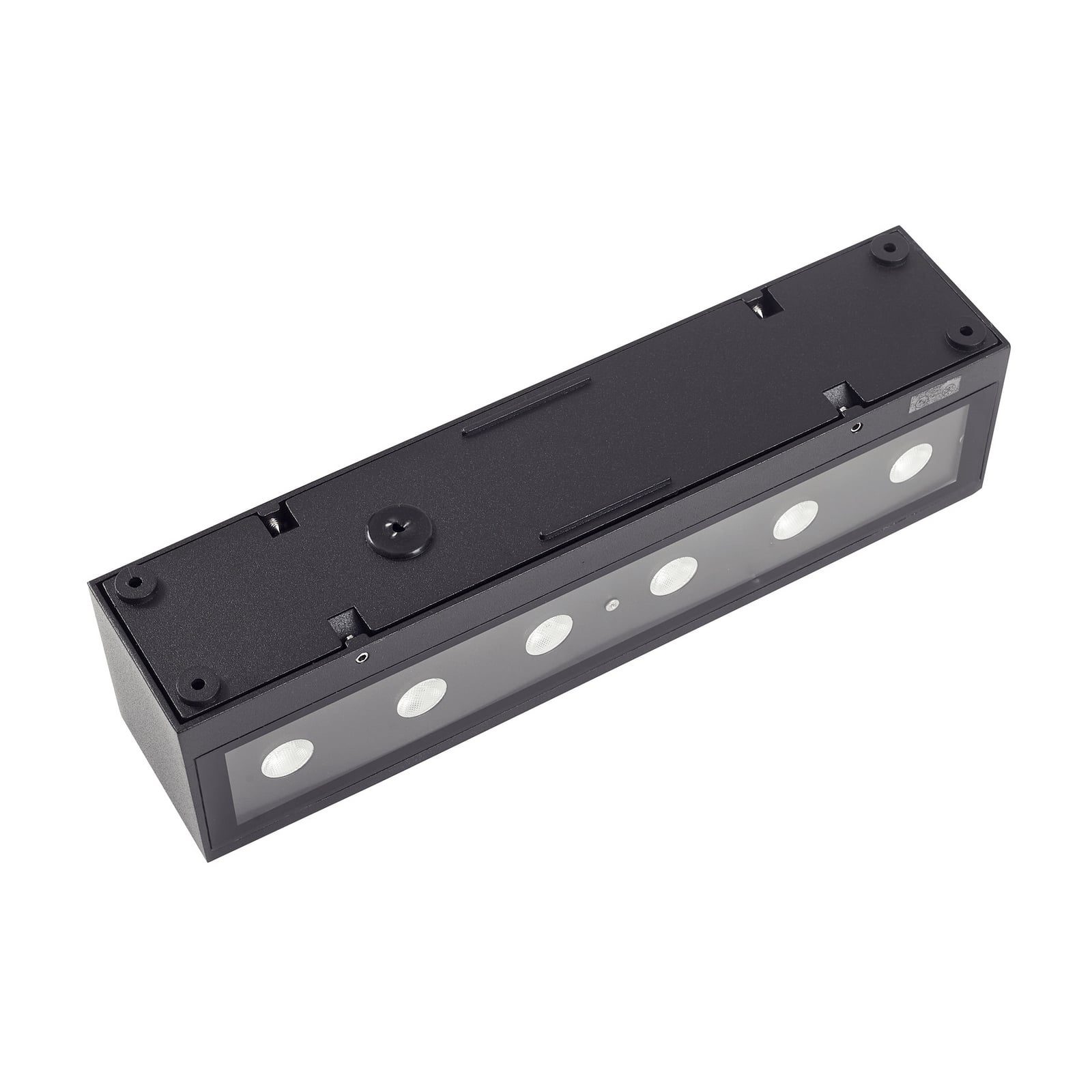 LED utevegglampe Selim svart matt 30 cm detalj glass