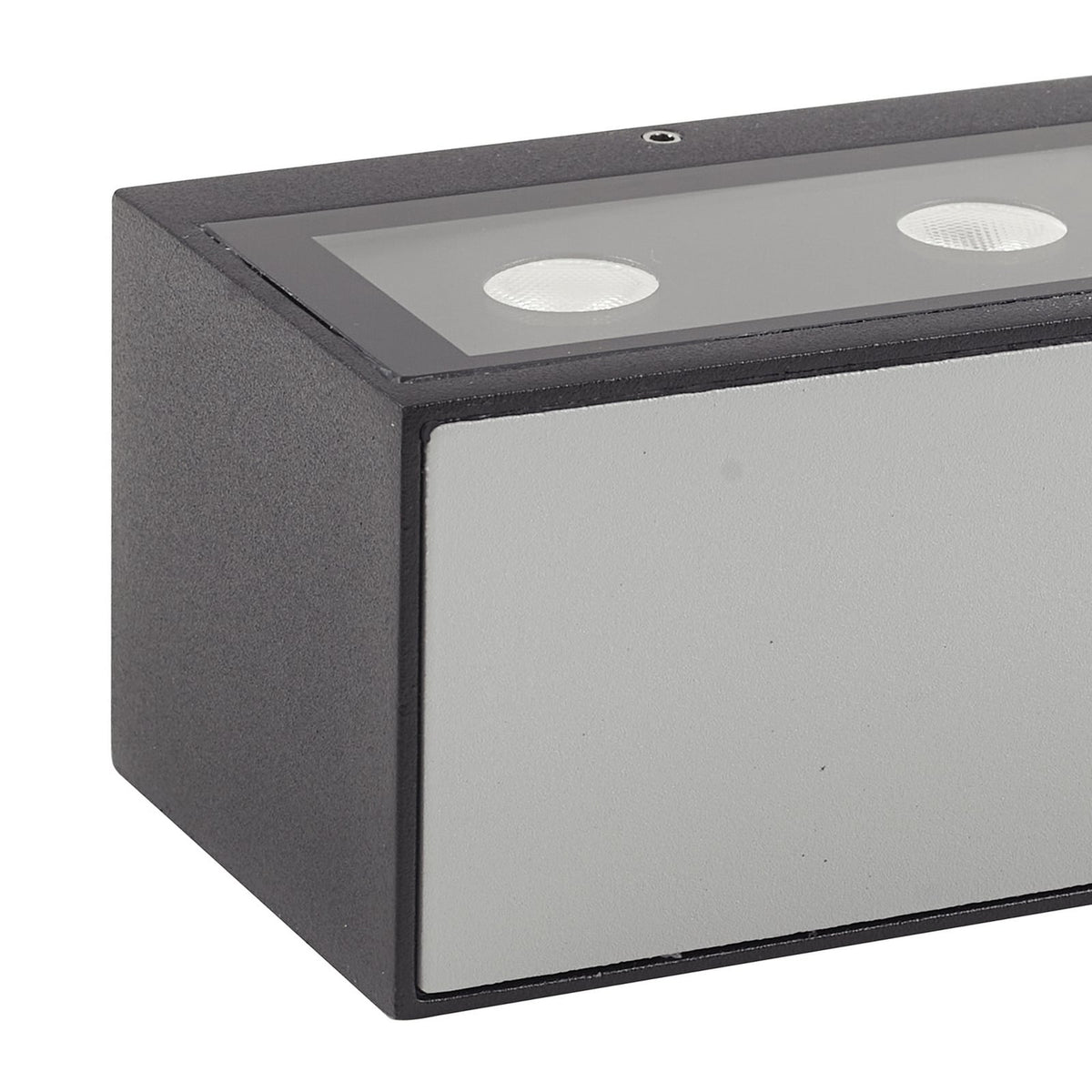LED utevegglampe Selim svart matt 30 cm lyser opp vegg