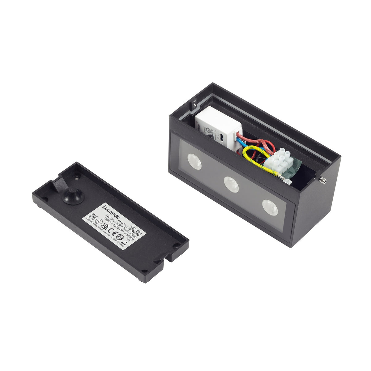 LED utevegglampe Selim svart matt design