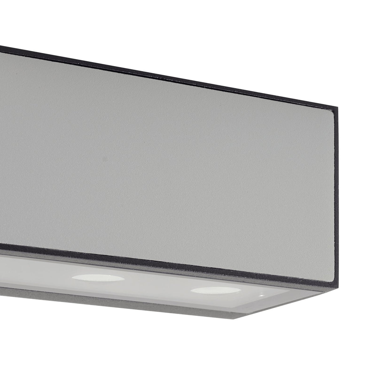 LED utevegglampe Selim svart matt sett fra siden