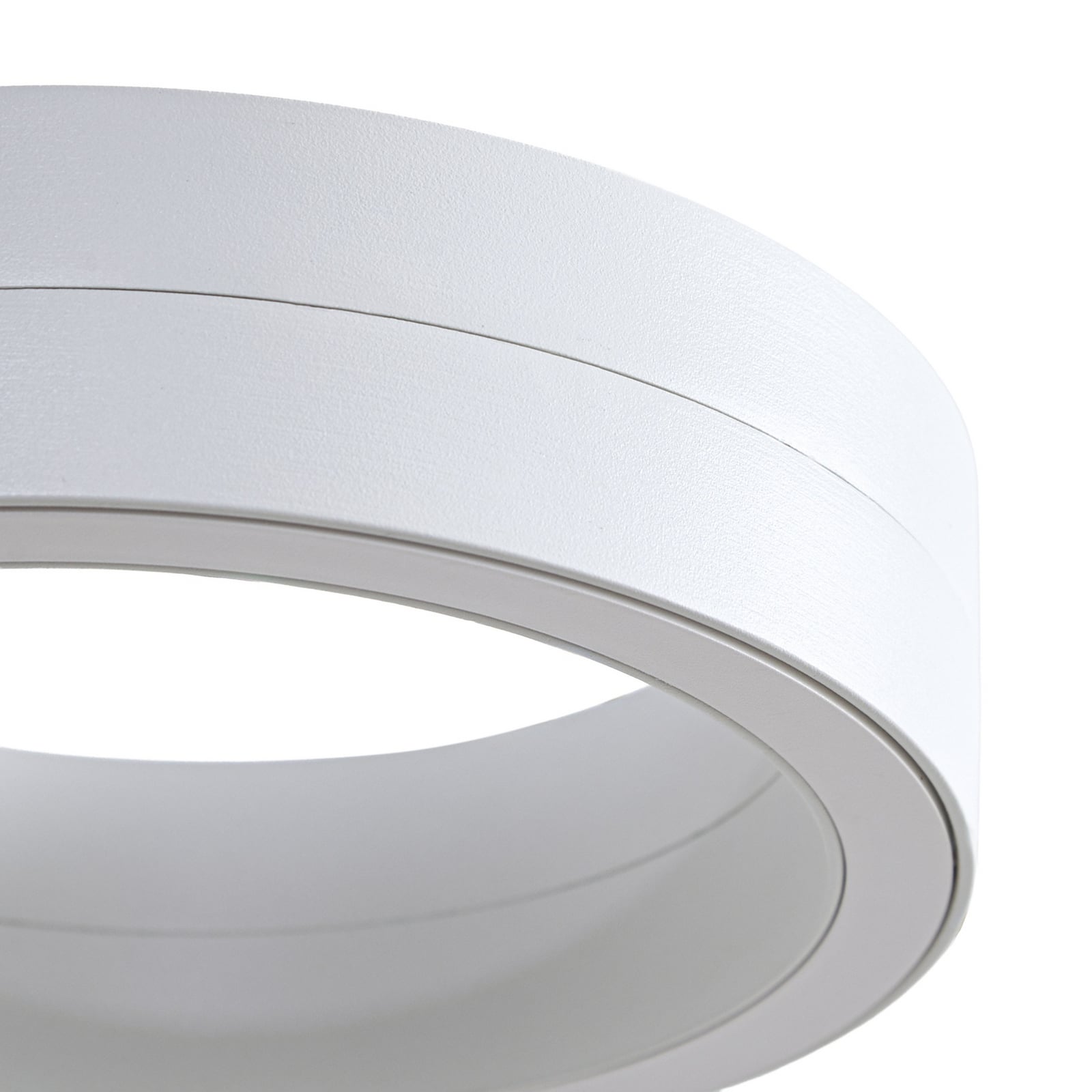 LED utevegglampe Selviro ringformet hvit lysutstråling