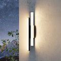 LED utevegglampe Serricella svart 2-lys IP55 forside