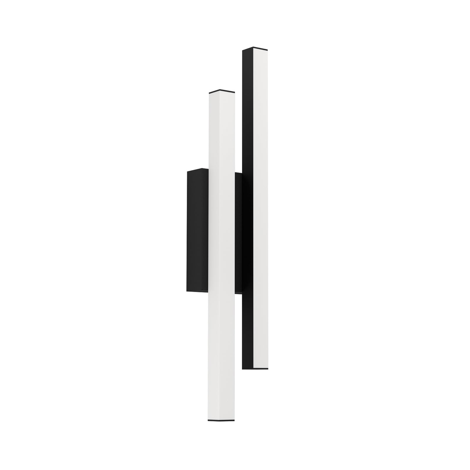 LED utevegglampe Serricella svart 2-lys IP55 montert