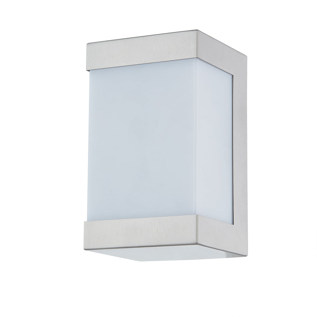 LED utevegglampe Severina rustfritt stål 15 cm IP44 - Lindby