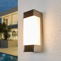 LED utevegglampe Severina rustfritt stål forside