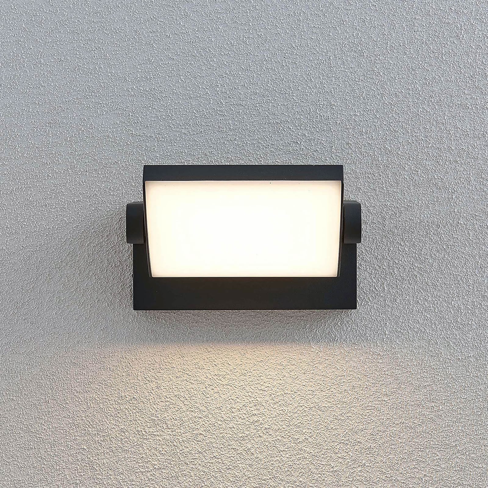 LED utevegglampe Sherin 2er-sett justerbar vinkel på lampehode