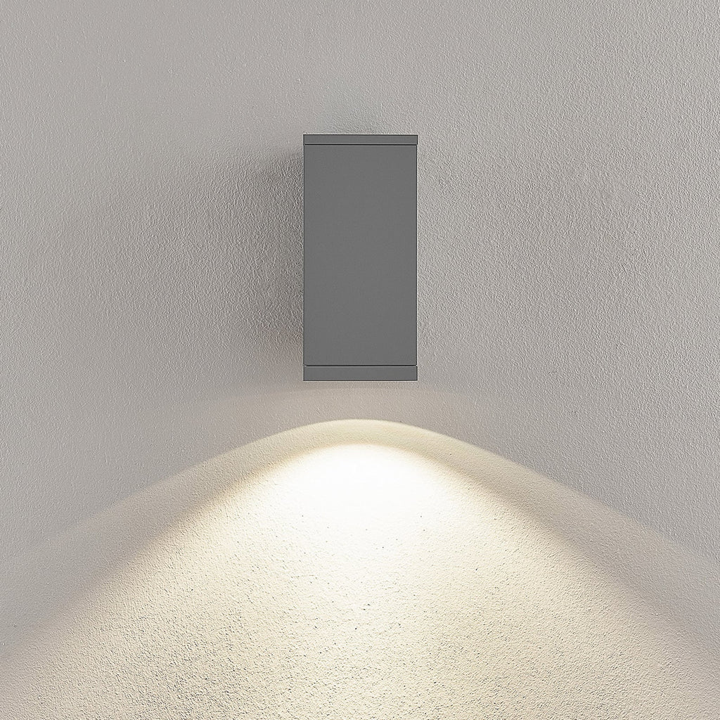 LED utevegglampe ShoreLine Pro Square dimbar CCT IP65 detalj bryter