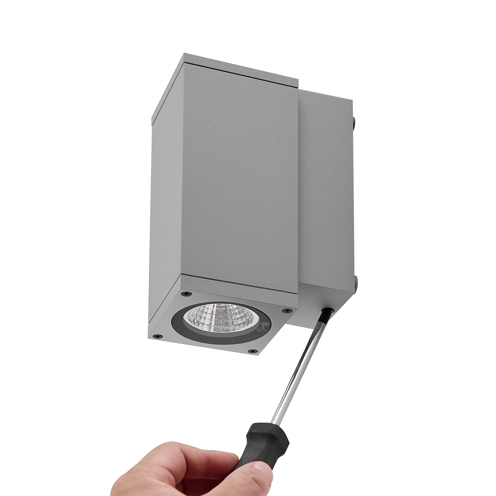LED utevegglampe ShoreLine Pro Square dimbar CCT IP65 installasjon