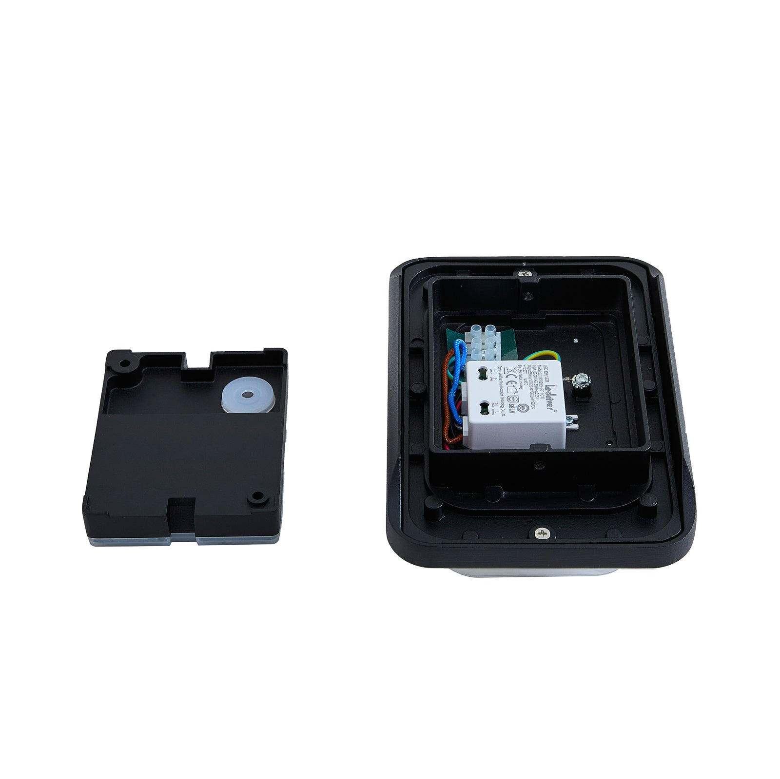 LED utevegglampe Sibara antrasitt kantet 9W IP54 installasjon