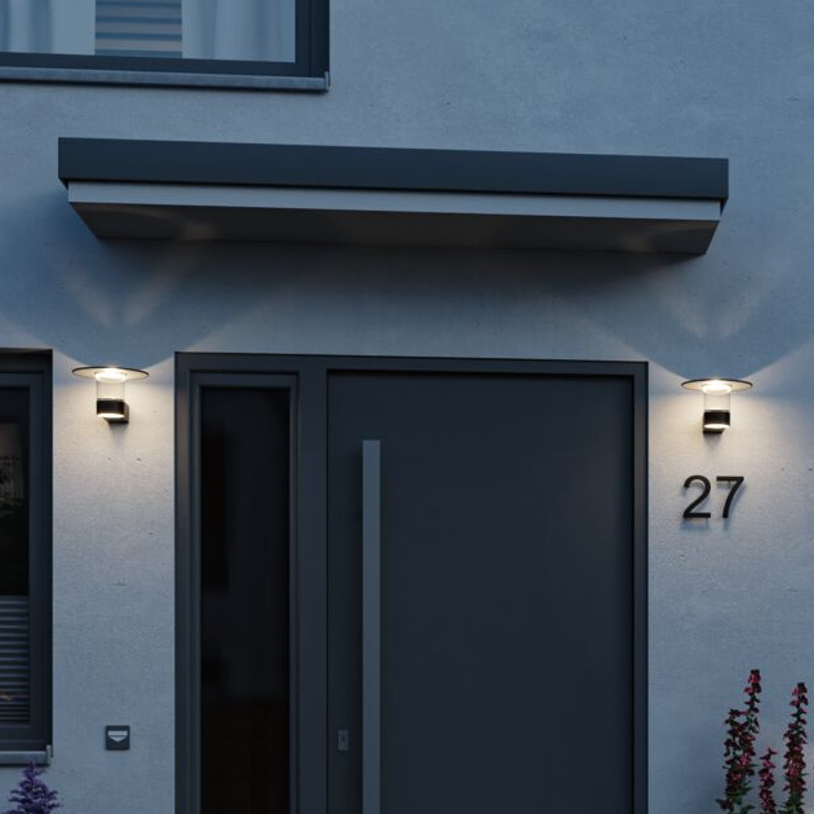 LED utevegglampe Sienna Paulmann bakside