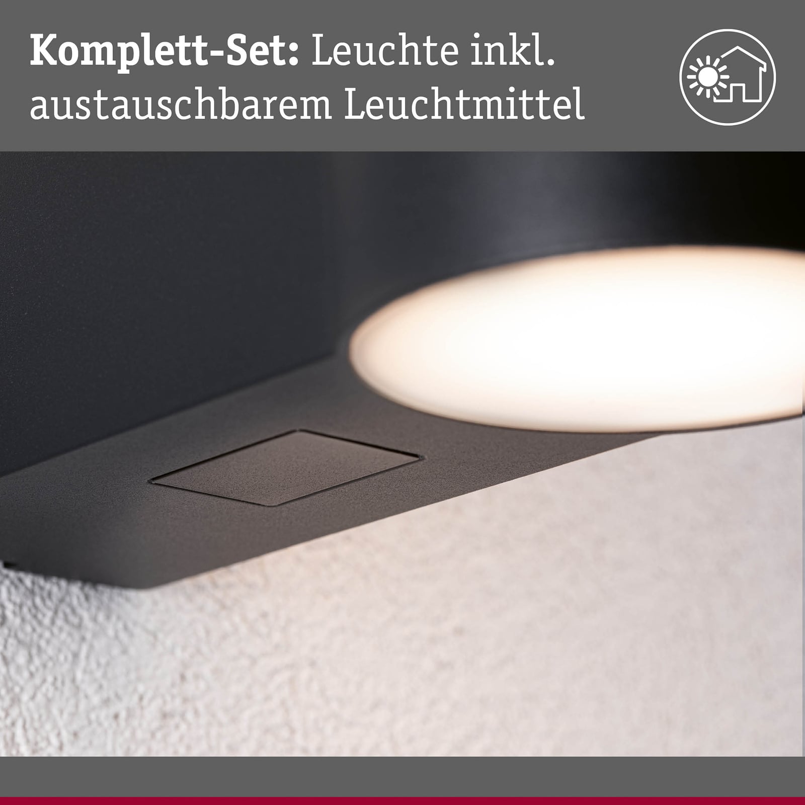 Pakkeinnhold og tilkobling av LED utevegglampe Sienna