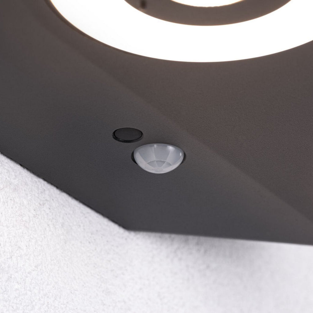 Detalj av LED-moduler på utevegglampe Silma 2-lys
