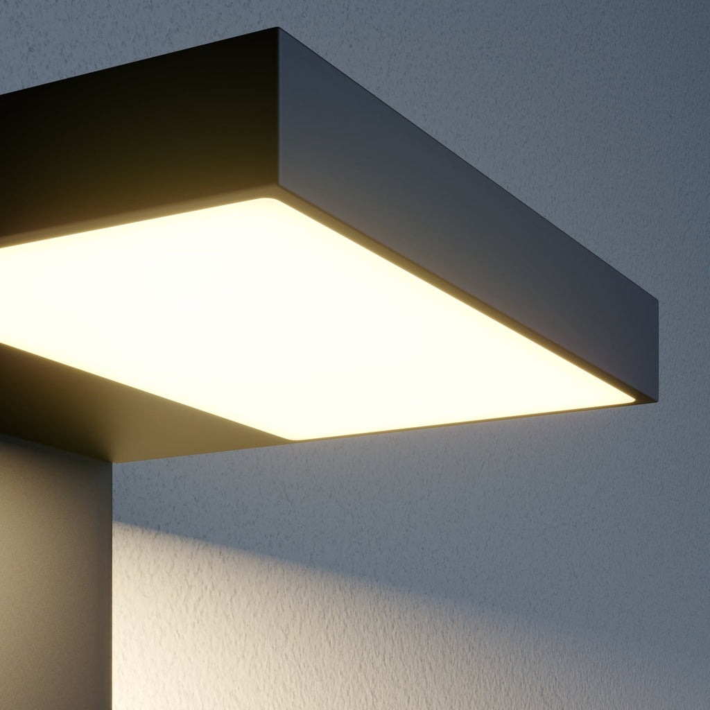 Lyskilde i LED utevegglampe Silvan med bevegelsessensor antrasitt IP54