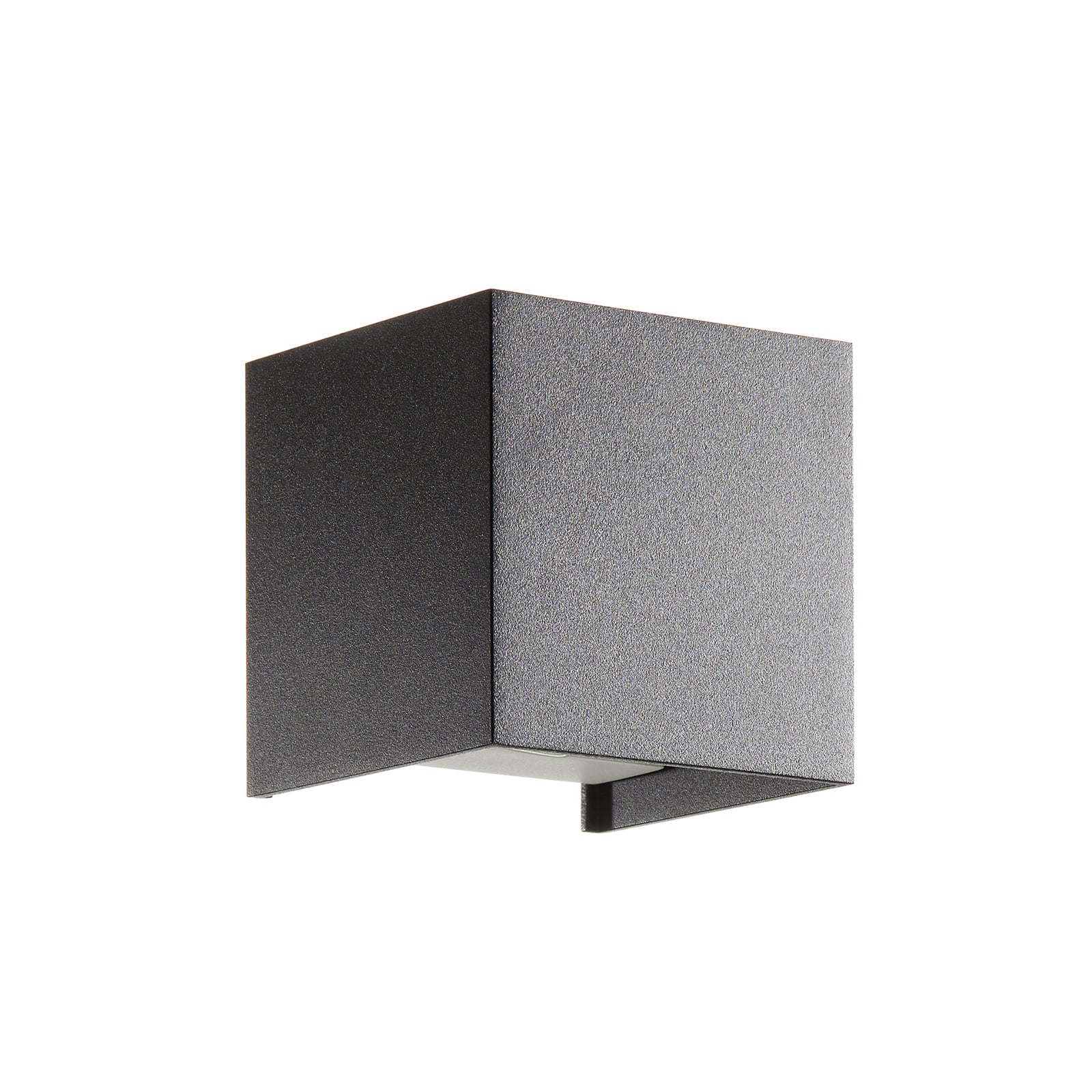 LED utevegglampe Siri 44 opp/ned dimbar svart IP54 detalj