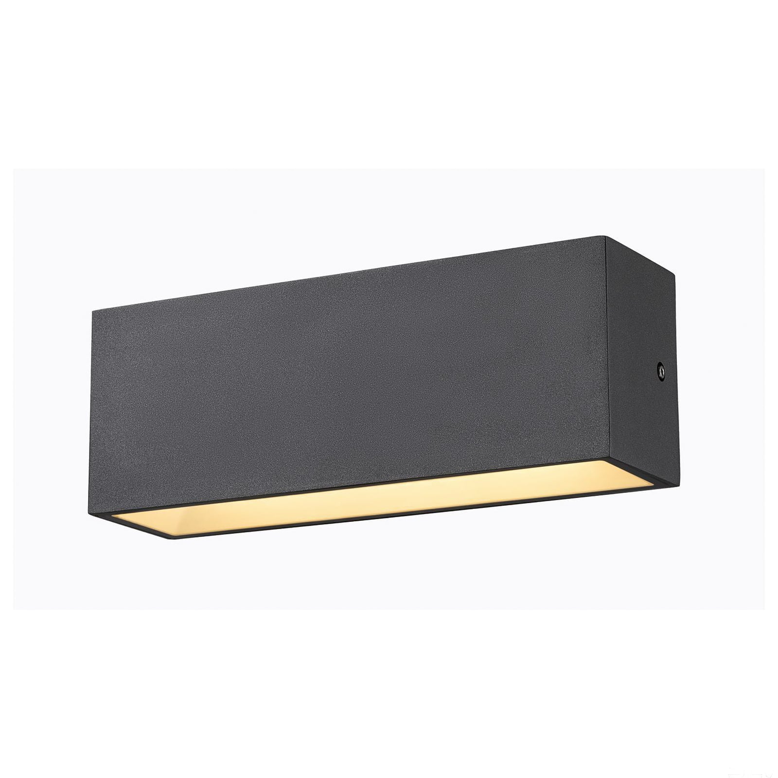 Detalj av LED utevegglampe Sitra opp/ned CCT 30 cm antrasitt