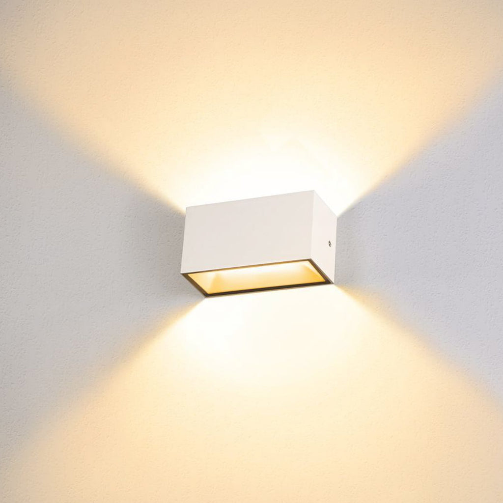 LED utevegglampe Sitra opp/ned hvit CCT 20 cm forside