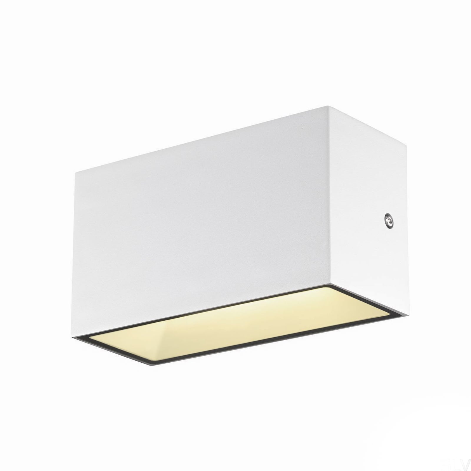 Detalj av LED utevegglampe Sitra opp/ned hvit CCT 20 cm