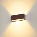 LED utevegglampe Sitra opp/ned CCT rustfarget forsidebilde