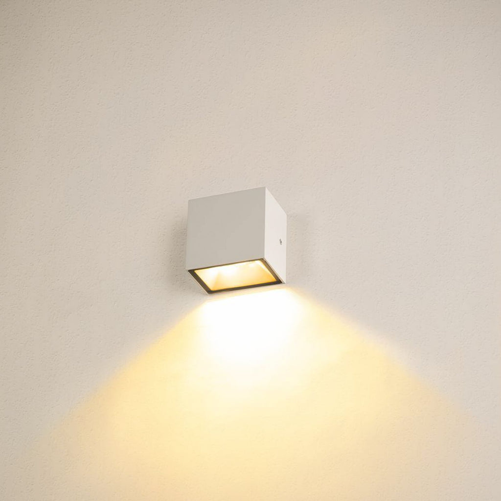LED utevegglampe Sitra Single CCT hvit IP44 bakside