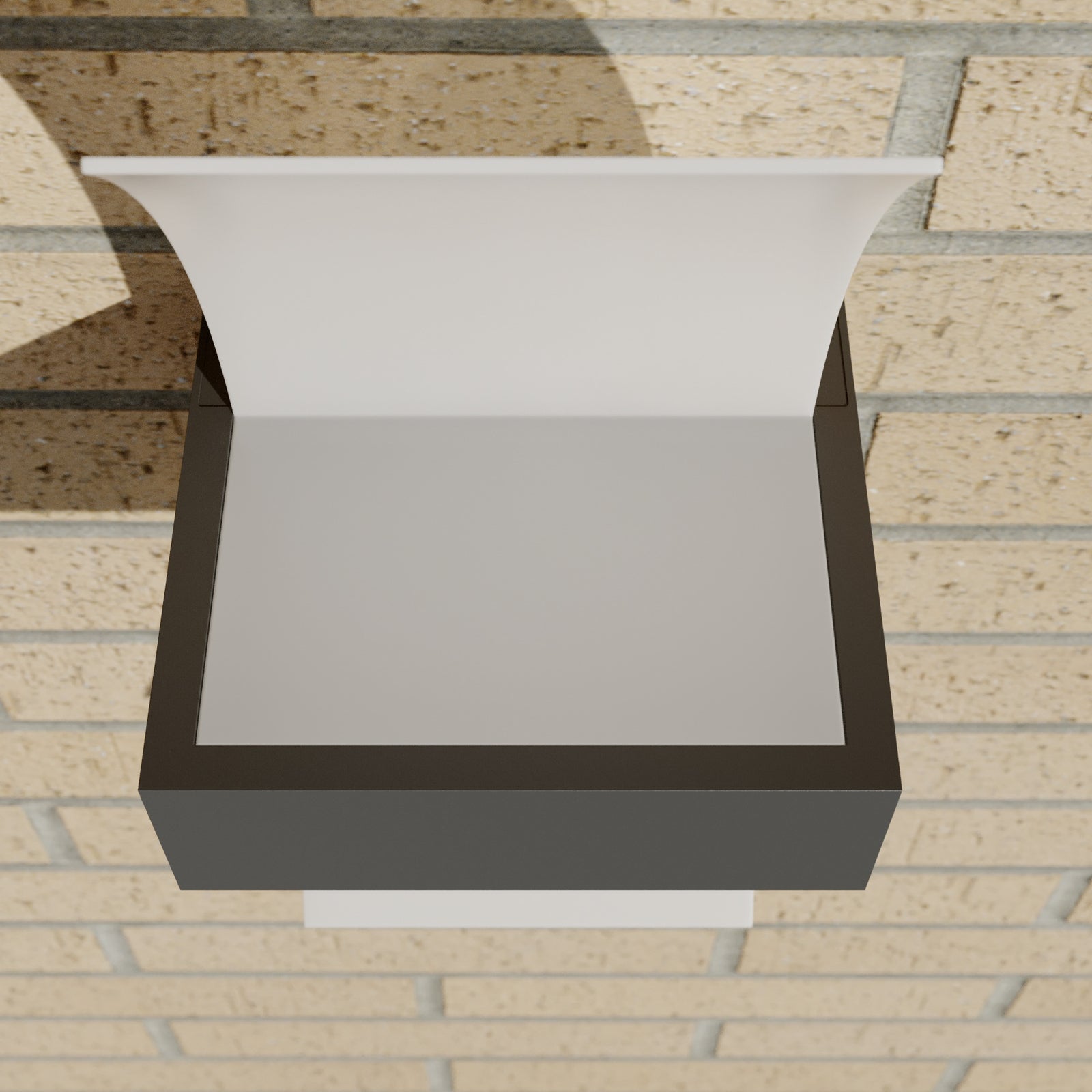 LED utevegglampe Skadi buet grafitt/hvit IP54 7,7W - Lucande