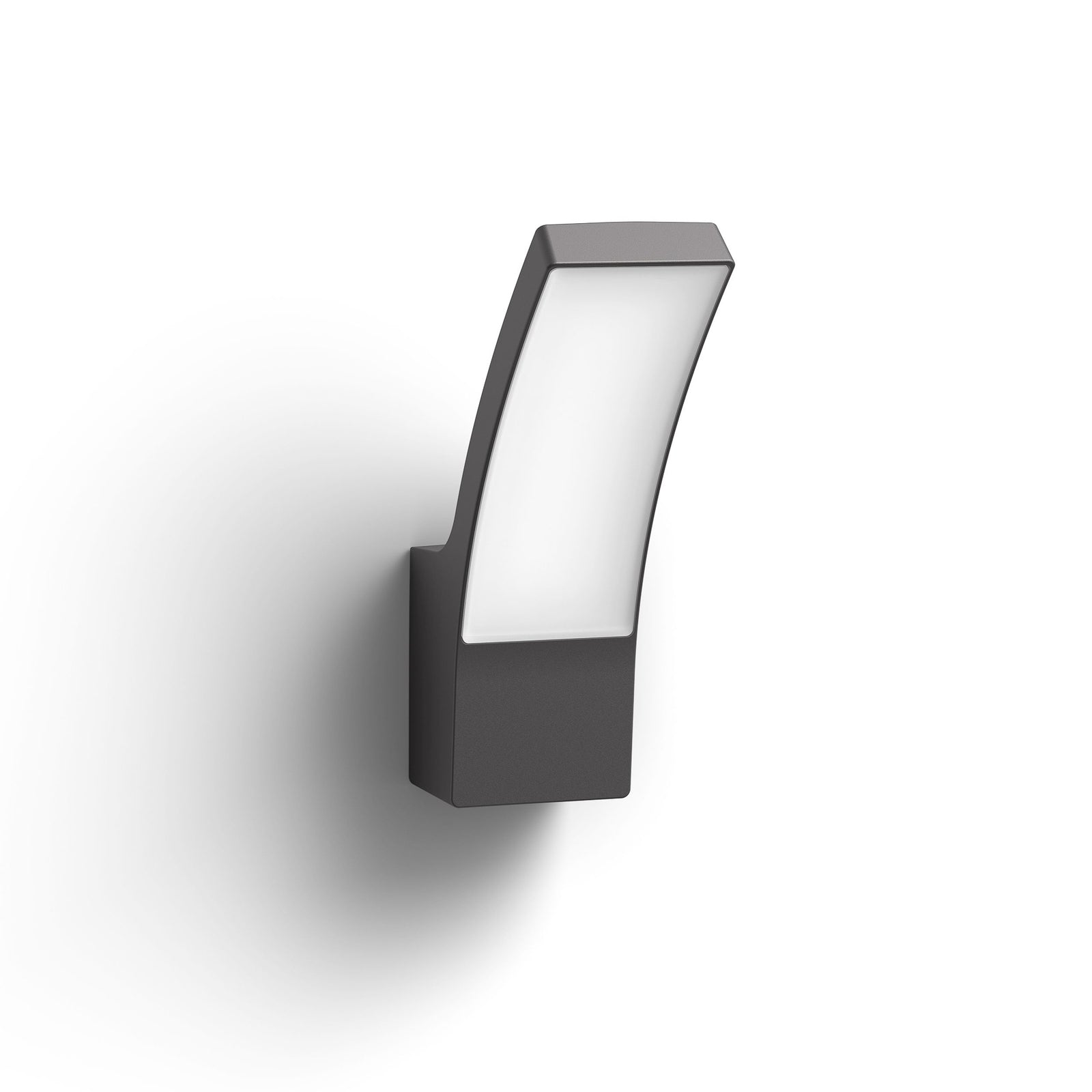 LED utevegglampe Splay antrasitt aluminium IP44 detalj