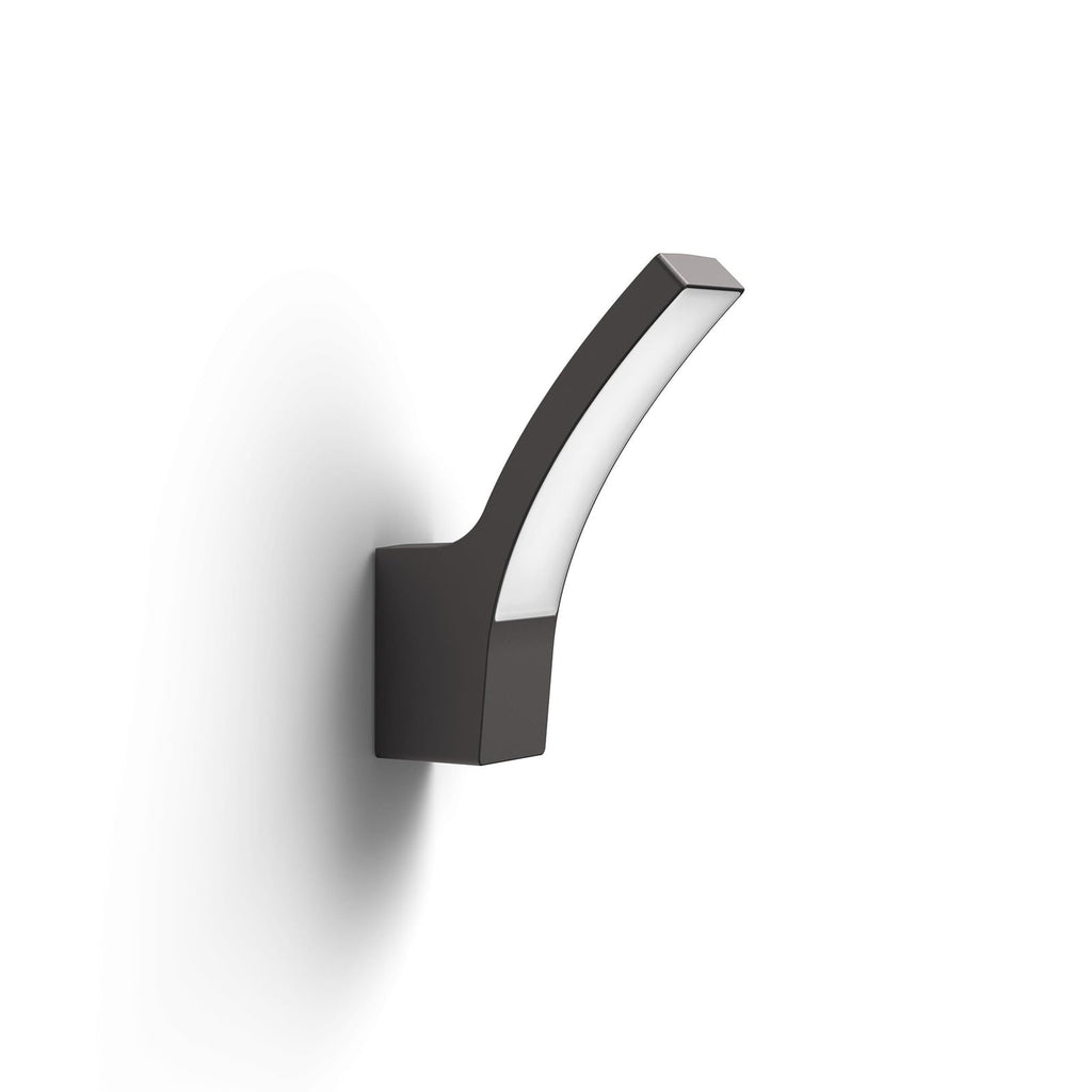 LED utevegglampe Splay antrasitt aluminium IP44 montert utendørs