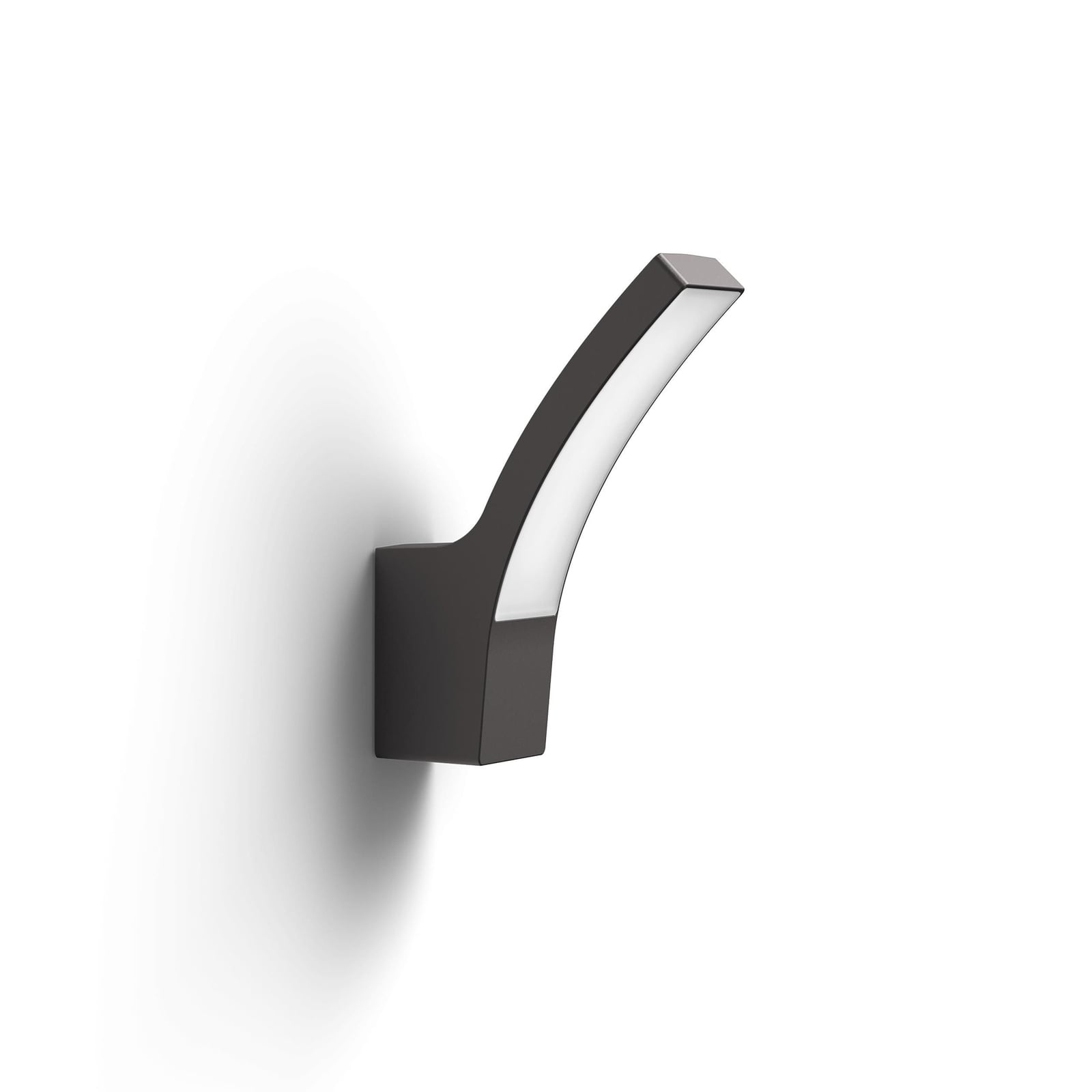 LED utevegglampe Splay antrasitt aluminium IP44 montert utendørs