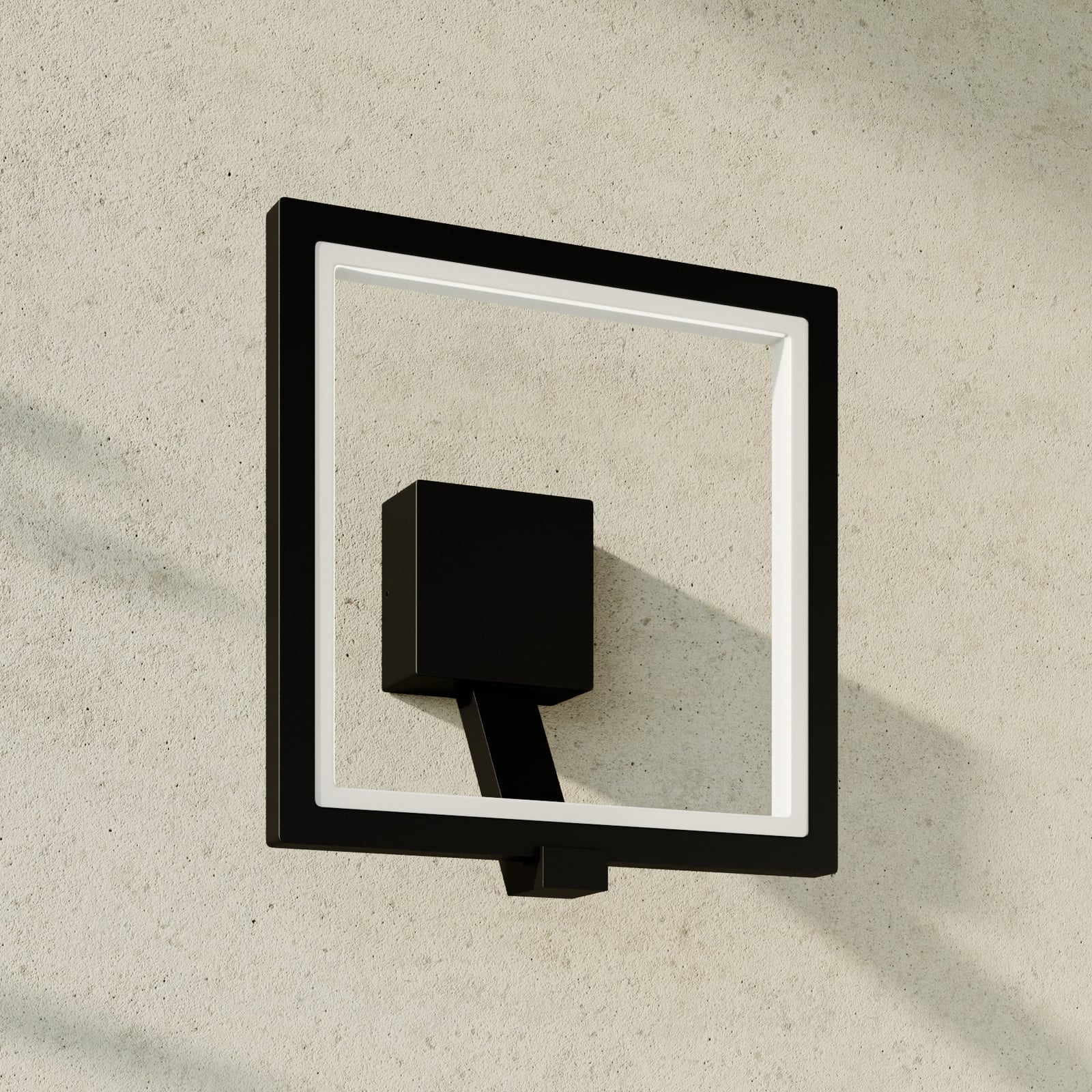 LED utevegglampe Square antrasitt aluminium 30 cm IP65 detalj