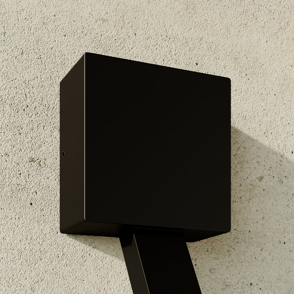 LED utevegglampe Square antrasitt aluminium 30 cm IP65 montert på vegg