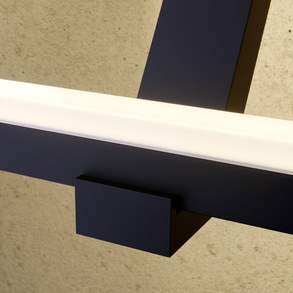 LED utevegglampe Square antrasitt aluminium 30 cm IP65 nærbilde