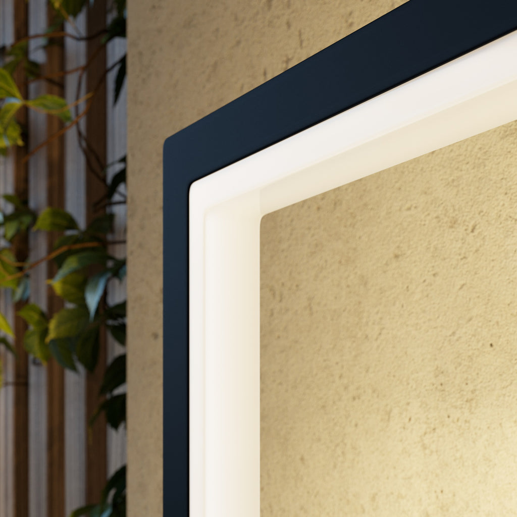 LED utevegglampe Square antrasitt aluminium 30 cm IP65 miljøbilde