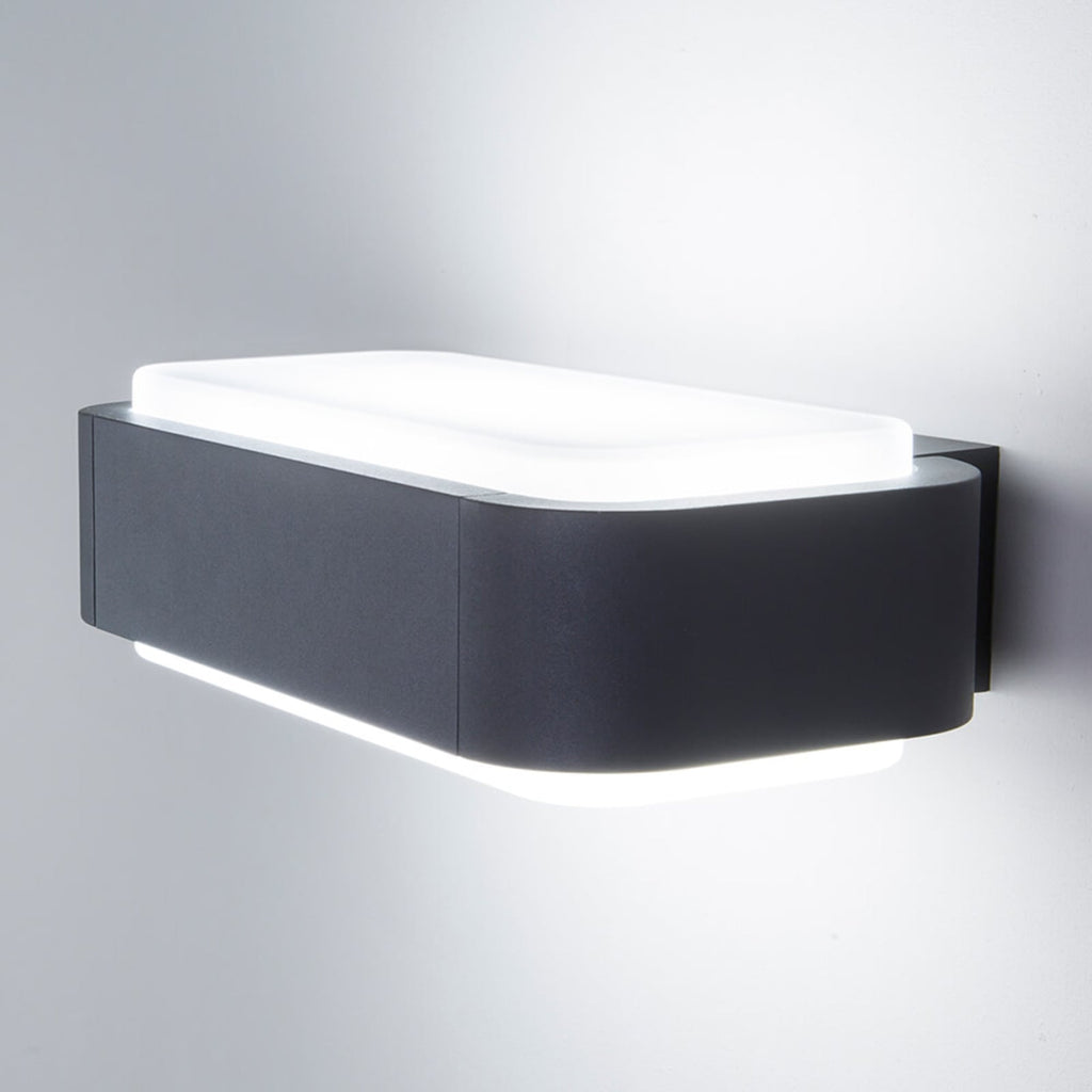 LED utevegglampe Sticker opp/ned aluminium 13W IP65 forside