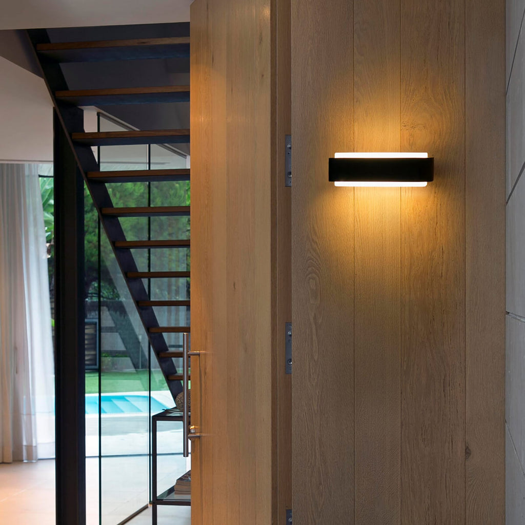LED utevegglampe Sticker opp/ned aluminium 13W IP65 bakside