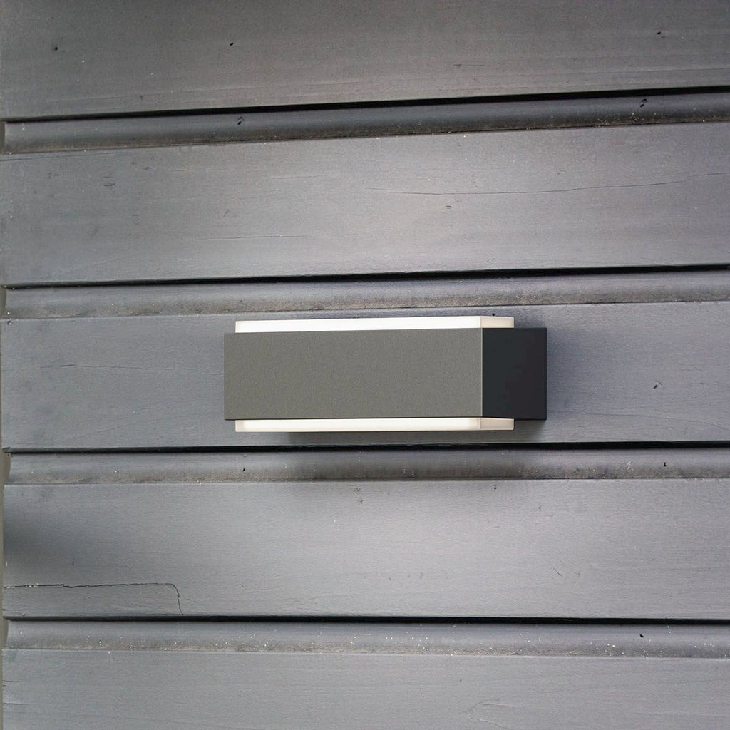 LED utevegglampe Stratosphere 2-lys antrasitt IP44 Philips forfra