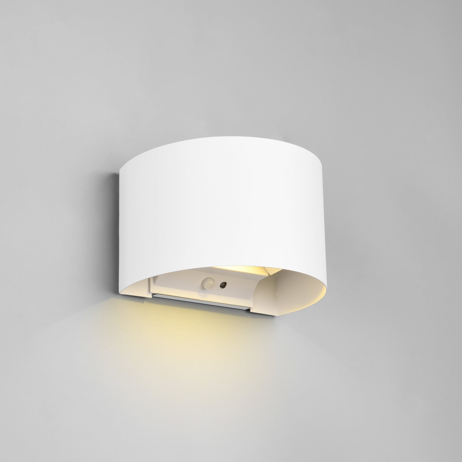 LED utevegglampe Talent oppladbar med bevegelsessensor IP44 forfra