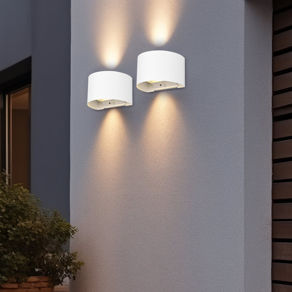 LED utevegglampe Talent oppladbar med bevegelsessensor IP44 bakside