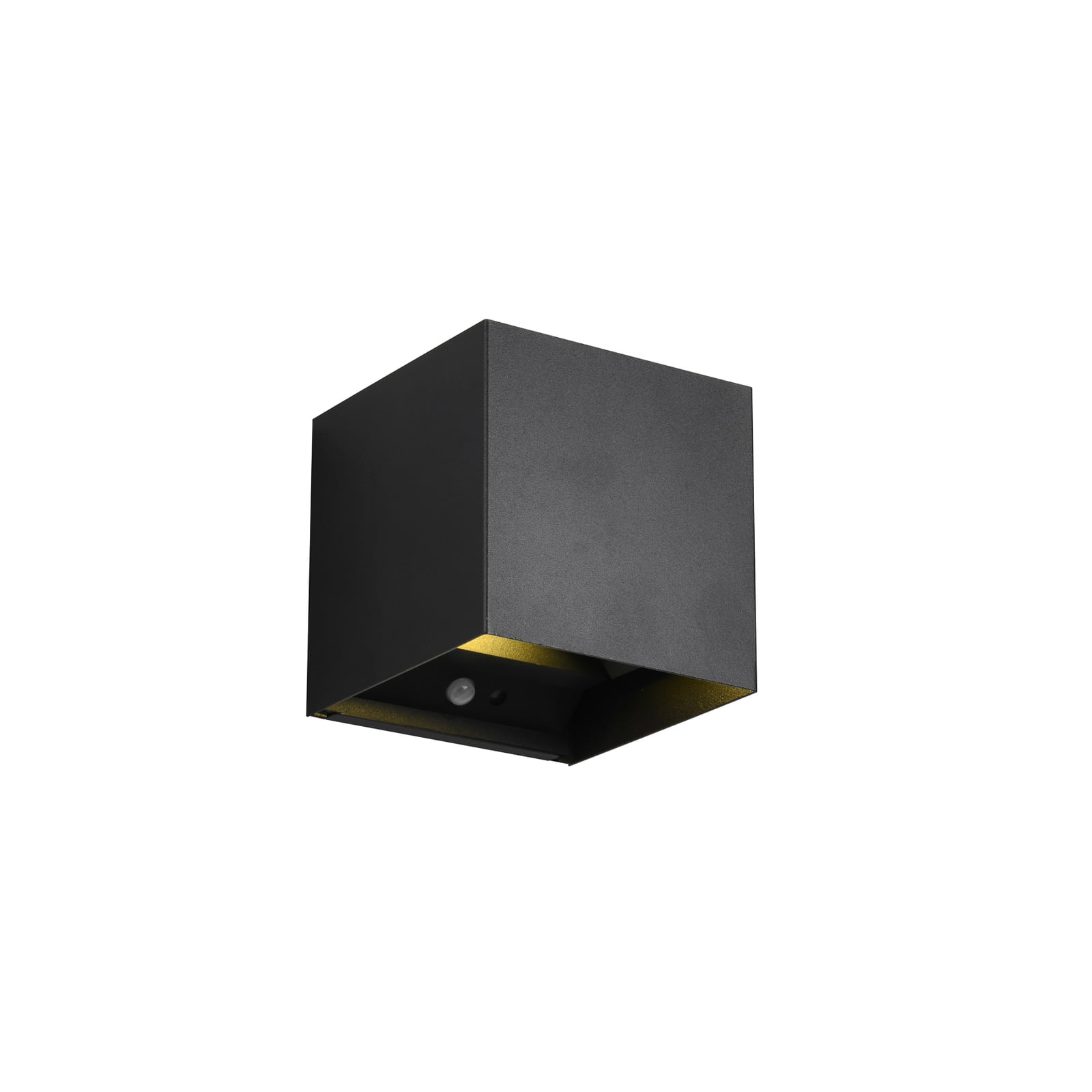 Detalj av LED utevegglampe Talent oppladbar svart med sensor IP44 - Reality