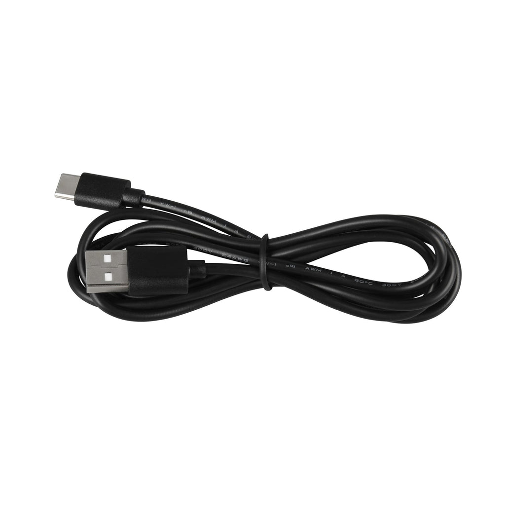 LED utevegglampe Talent oppladbar svart med sensor IP44 - Reality USB-C ladekabel