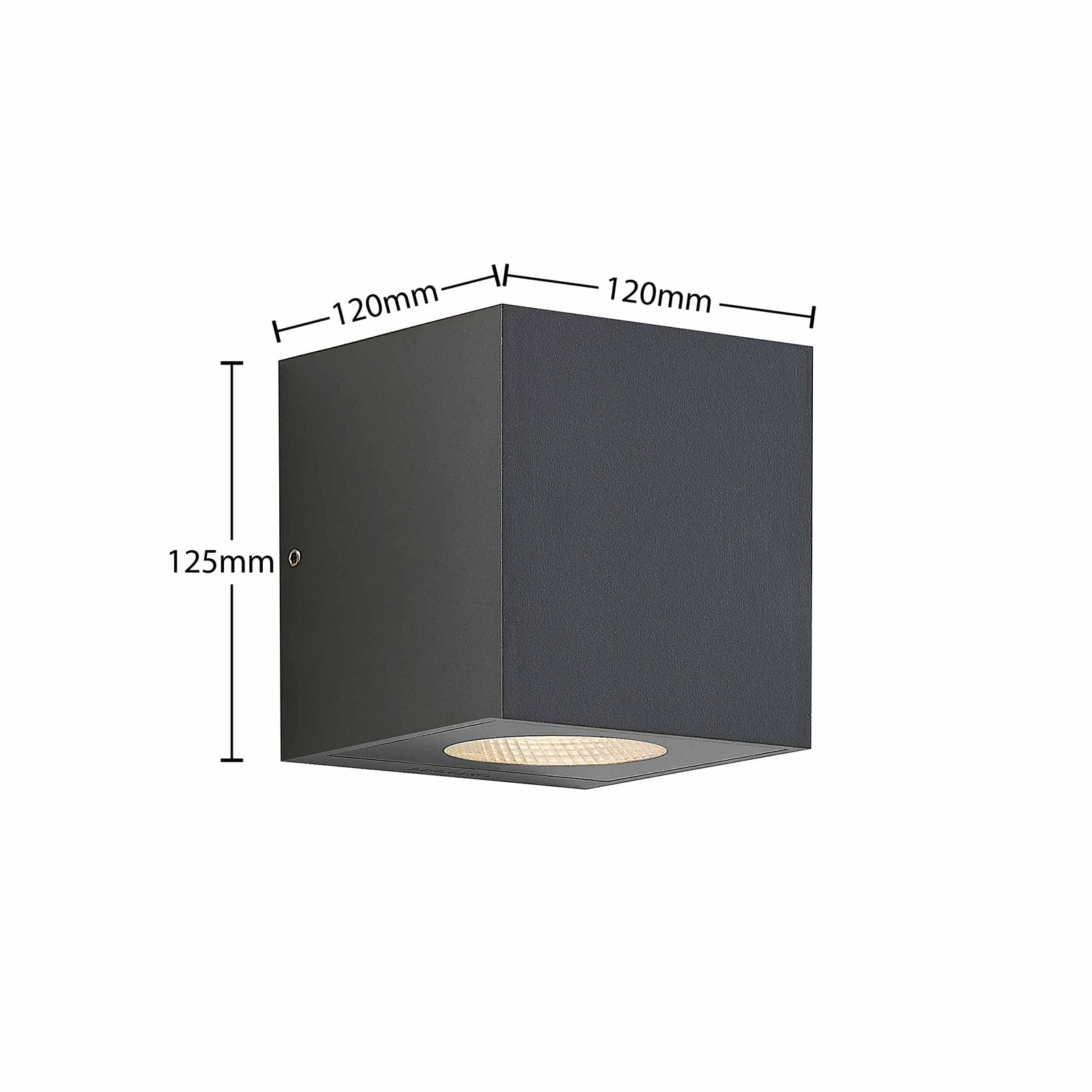 LED utevegglampe Tassnim 2-lys antrasitt dimbar IP65 lys utendørs