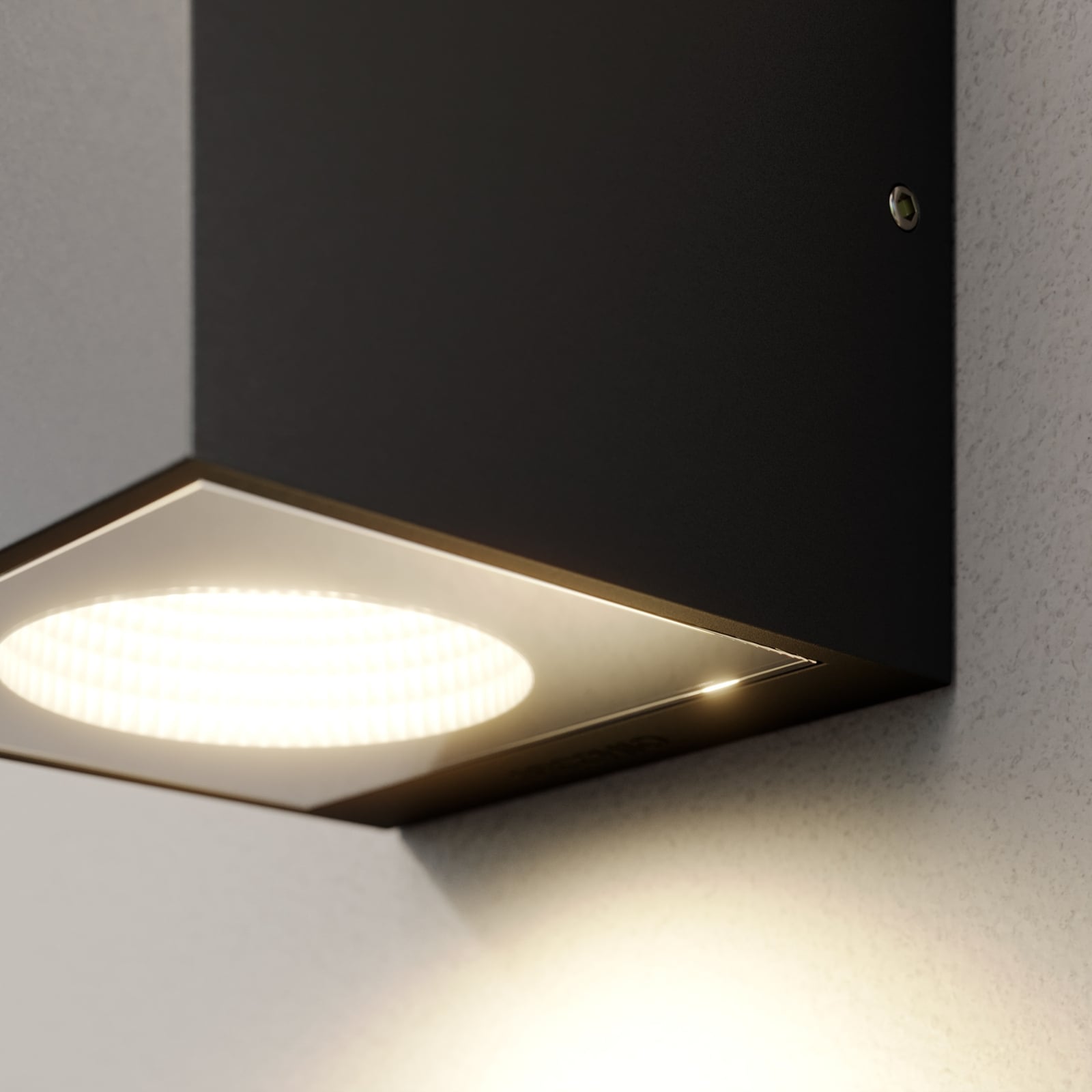 LED utevegglampe Tassnim dimbar antrasitt IP65 montert